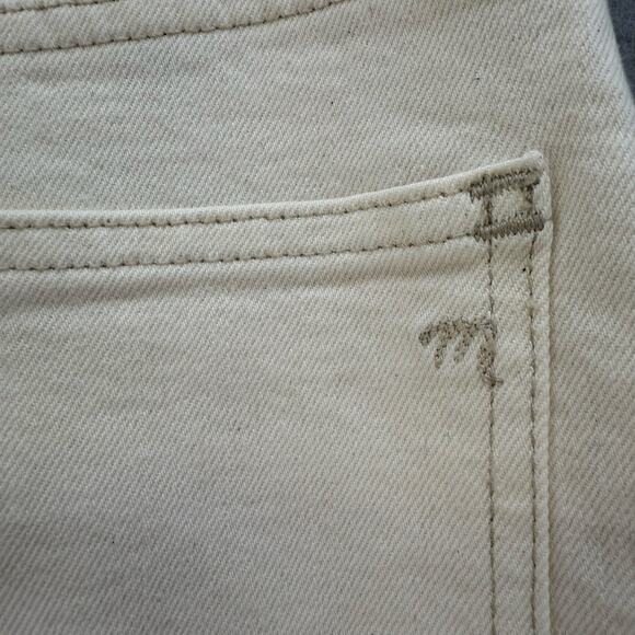 Madewell Jeans Women's 28 (6) Cream 90s Straight Leg High Rise Fit Summer EUC - Picture 5 of 14